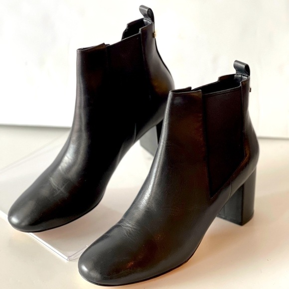 Cole Haan Women's Black Leather Chelsea Ankle Boots Block Heels Nitasha, 10.5M - Picture 4 of 9